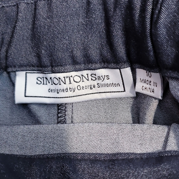 Simontonsays by George S Blue A-line Skirt Size 10 - Picture 7 of 8